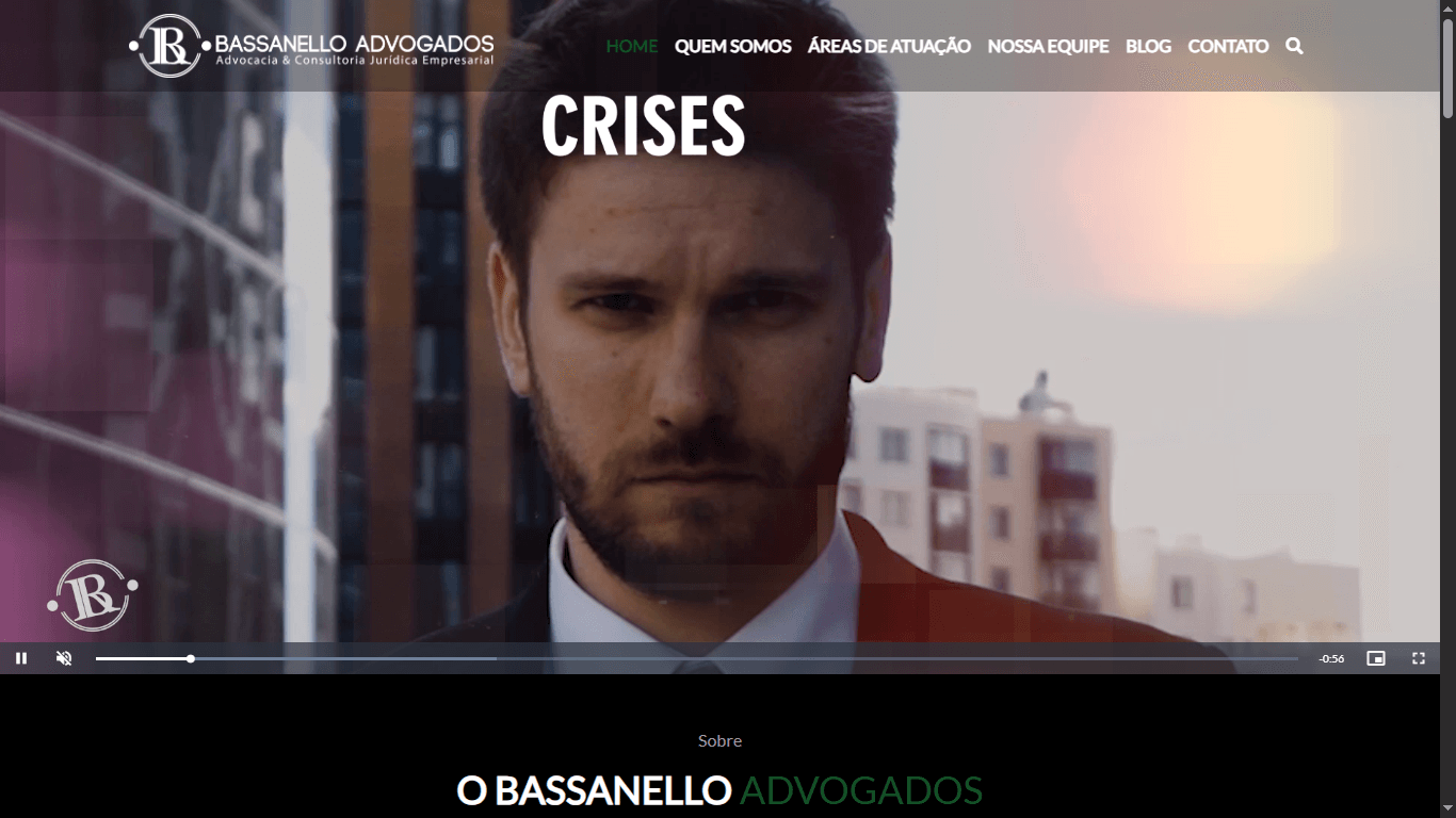 Screenshot do site bassanello.com.br