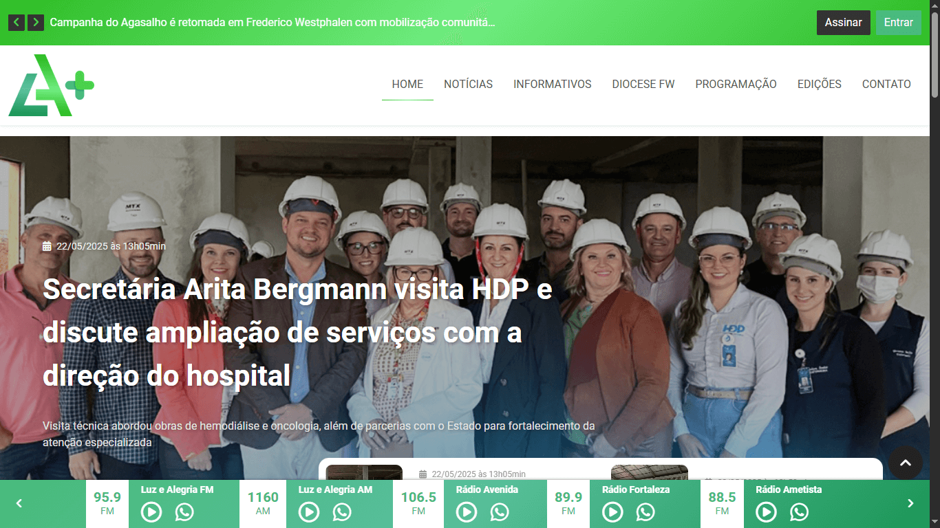 Screenshot do site lamais.com.br