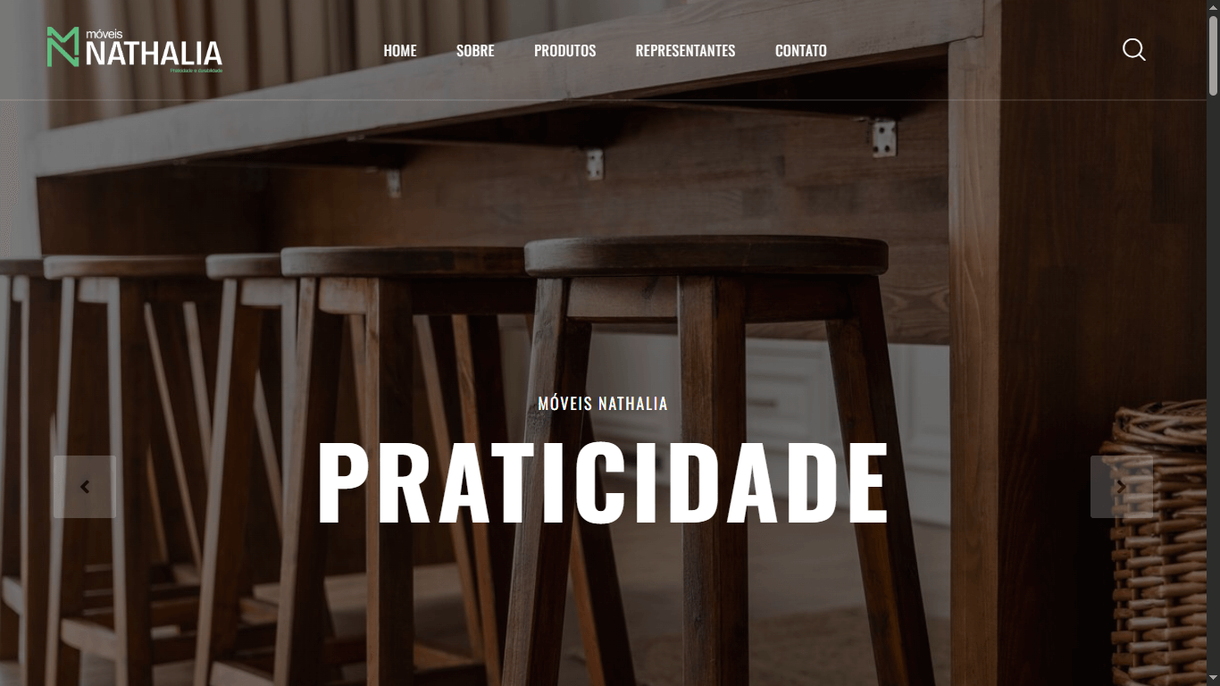 Screenshot do site moveisnathalia.com.br