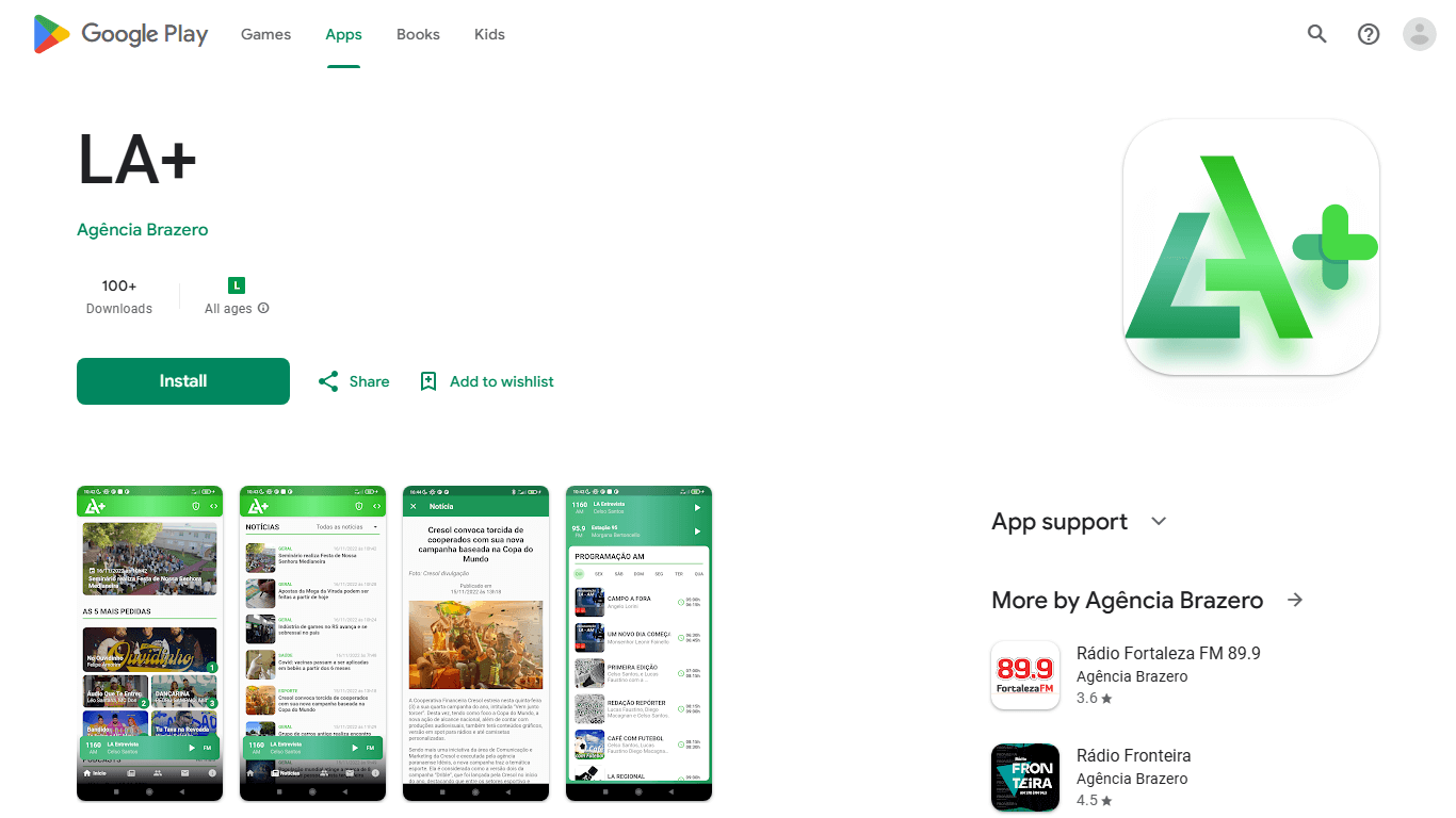 Screenshot do App App LA+