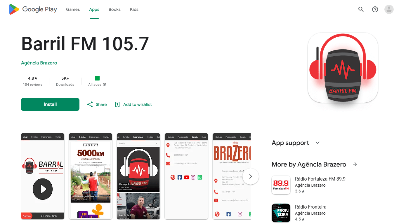 Screenshot do App App Rádio Barril FM