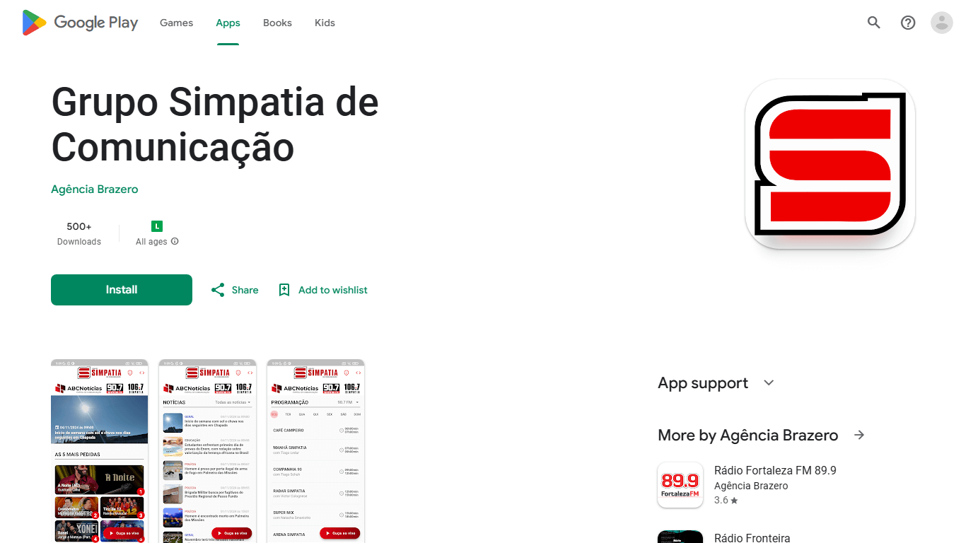 Screenshot do App App Grupo Simpatia de Comunicação